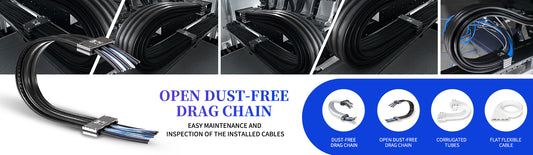 Innovative Dust-Free Drag Chains for Optimal All-in-One Moving Cable Systems
