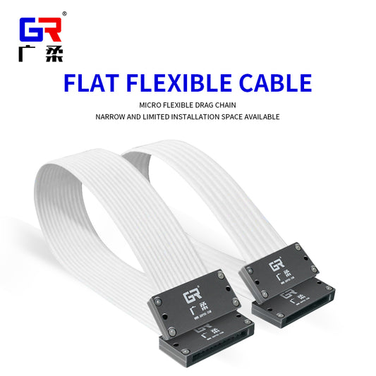 High flexible flat cable with stable bending signal, low friction, dust-free, and quiet sound can replace Gore for easy installation and wear resistance - Premium flexible flat cable from GuangRou - Source Manufacturer, Customized Solutions.