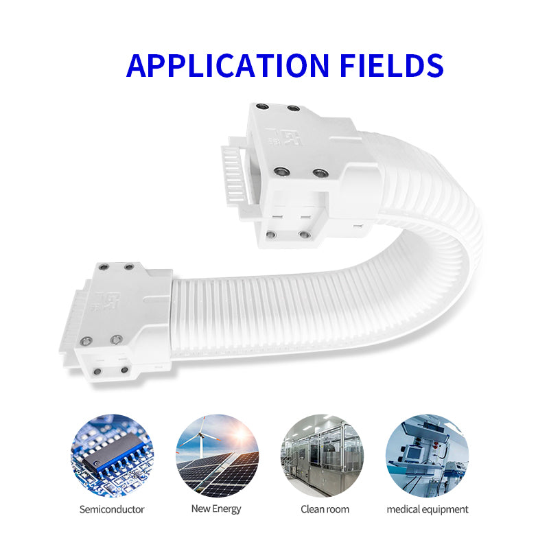 Corrugated tube drag chain Cleanroom automation equipment cable components - Premium dust-free drag chain from GuangRou - Source Manufacturer, Customized Solutions.